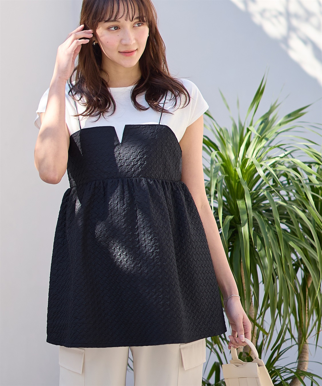 Rosemadame 千鳥格子チュニック×トップスアンサンブル_variation_2