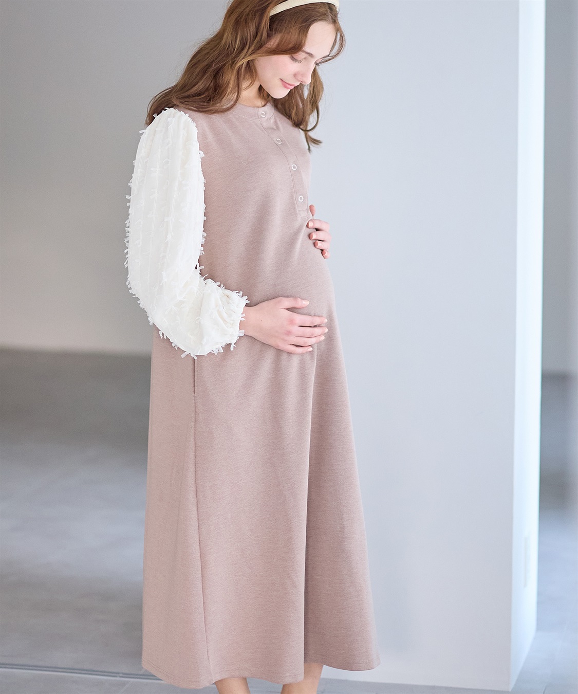 Rosemadame Ｗフェイスニットソー× リボンチュールワンピース_main