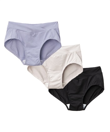 3枚組 産前産後ショーツ（マタニティ/授乳服）入院準備 出産準備 産前 産後(ブルーセット-Ｍ)