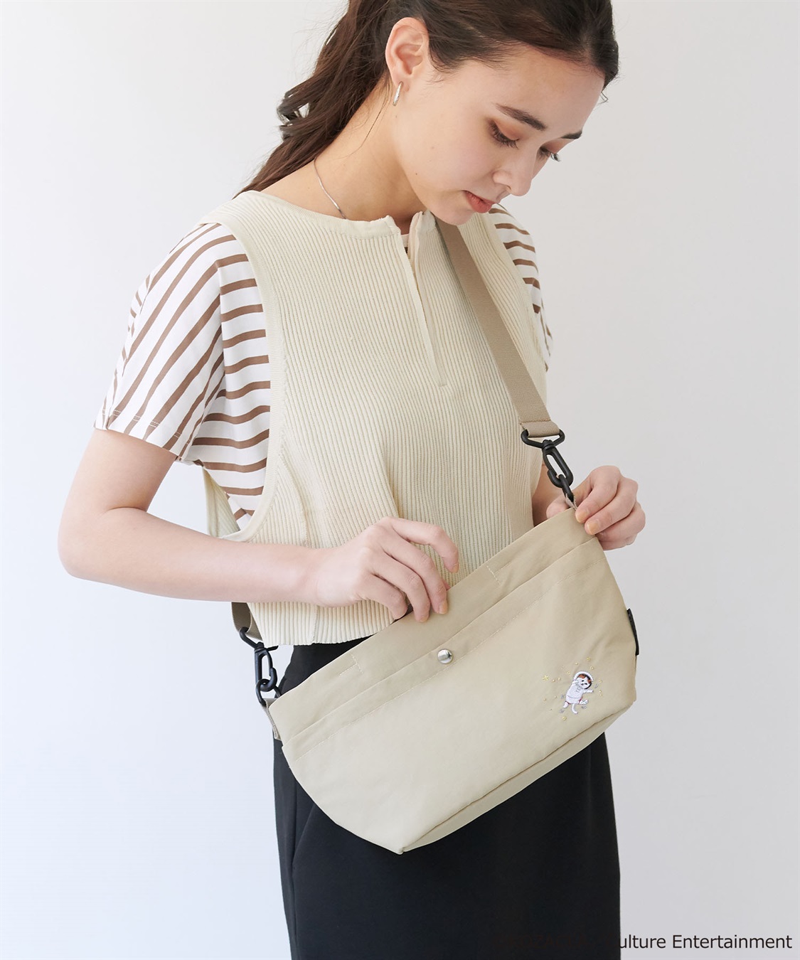Life Style by cross marche 【NEKONOBA】NYASA横型ショルダーバッグ_main