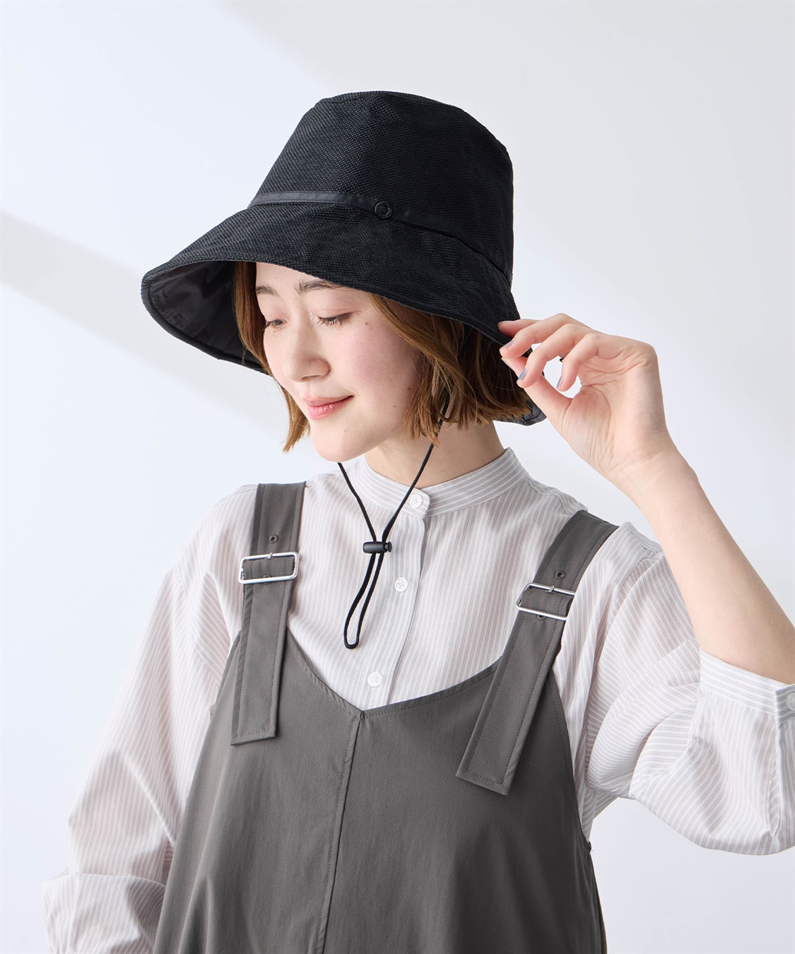 JOIN PARK 【Wpc.】UVカット接触冷感クロッシェハット【バケットハット 帽子 ハット つば部分 完全遮光100％＆完全UVカット100％生地 UPF50+ あご紐付き 日焼け対策 紫外線対策】_variation_1