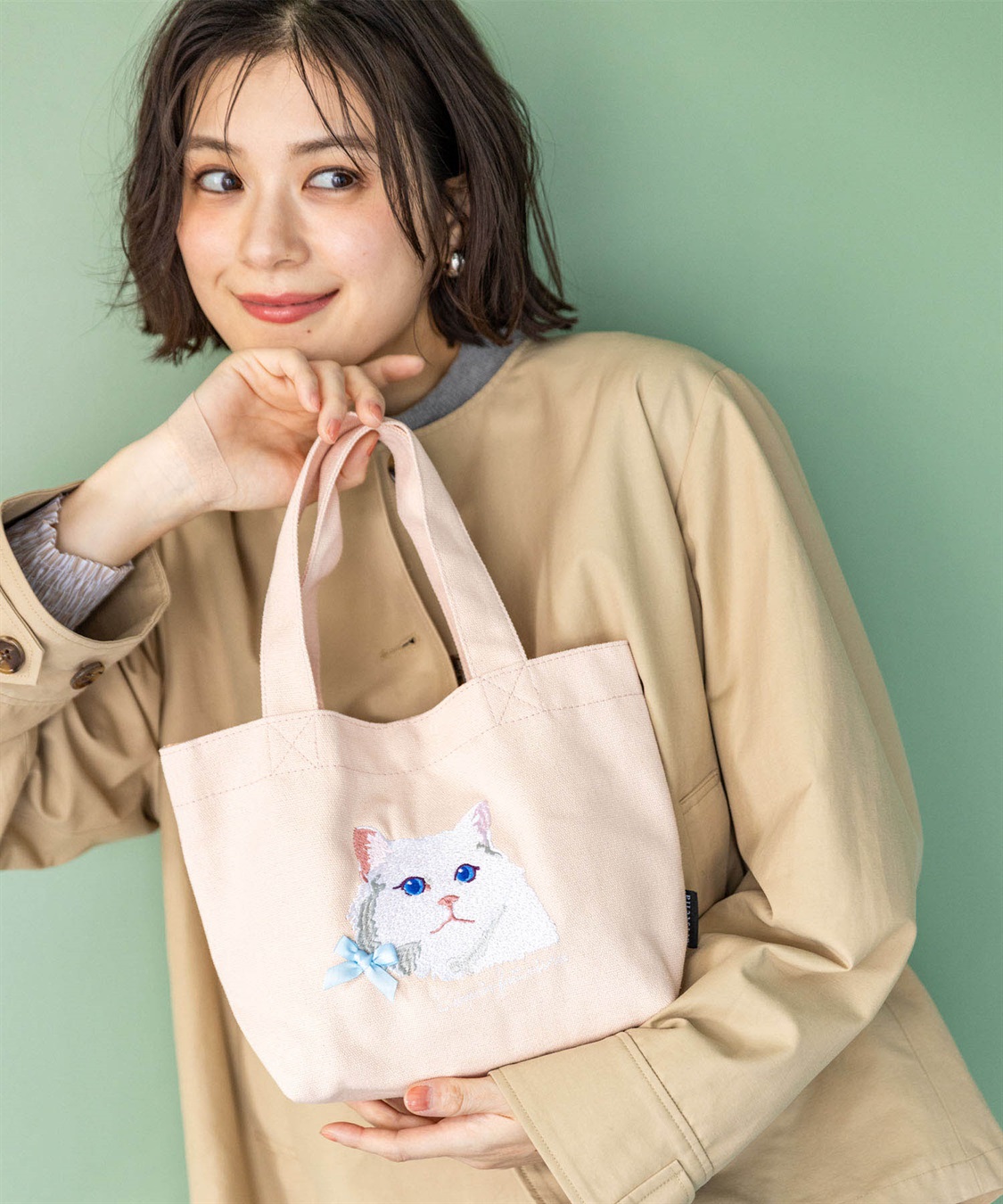 JOIN PARK アトリエ・ポピン猫ミニトートバッグ_main