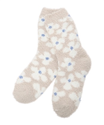 【Wpc.】Patterns ムームールームソックス グッズ【靴下 足のサイズ 22.0cm~24.0cm】(ベージュ-フリー)