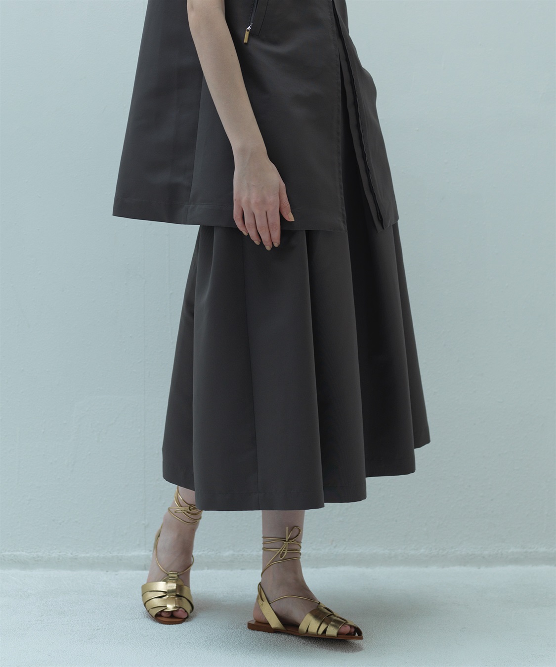 49AV JUNKO SHIMADA 【TIME SALE】ライトグログランスカート_main