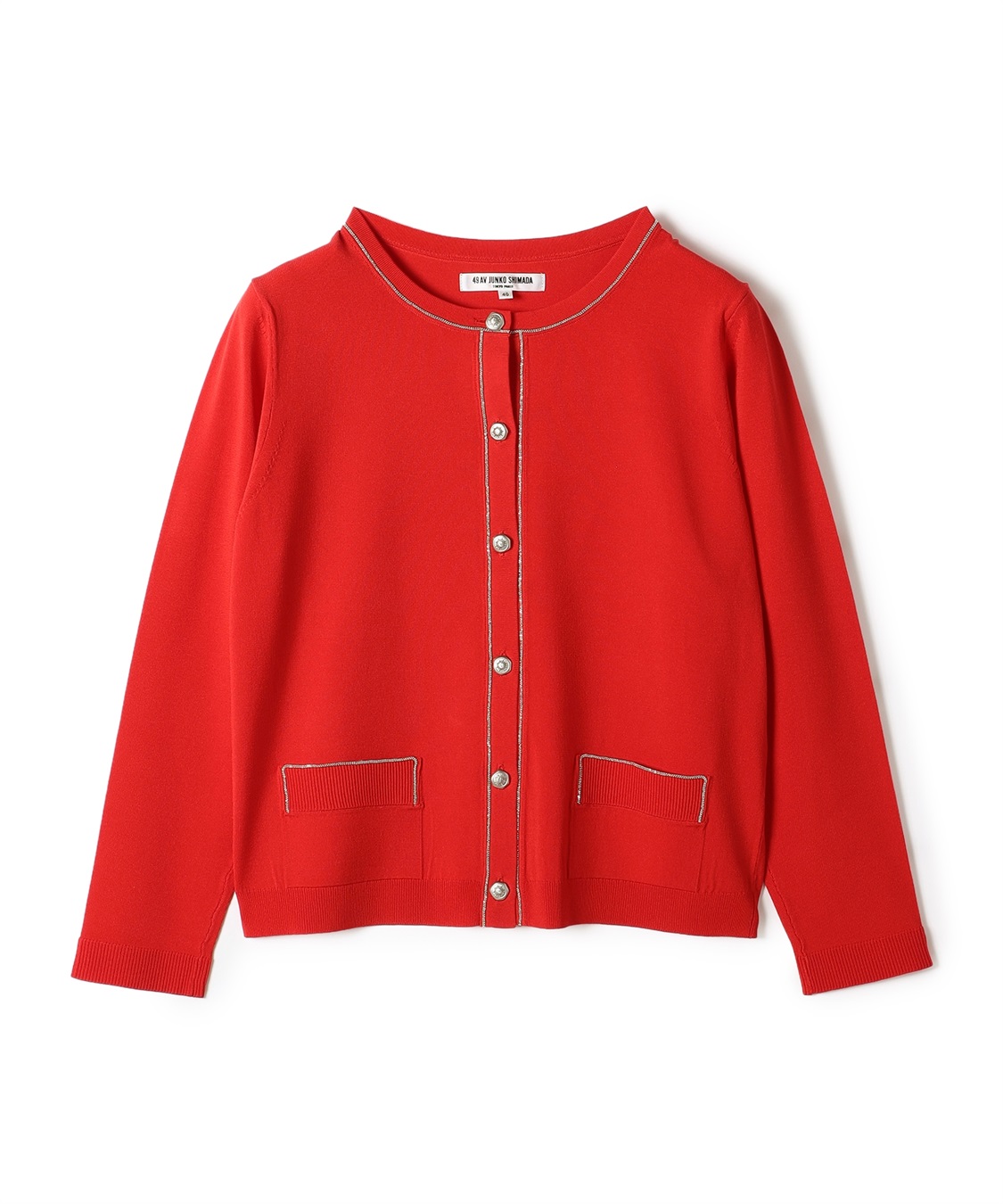 49AV JUNKO SHIMADA メタリックカラーボタンニットカーディガン_variation_1