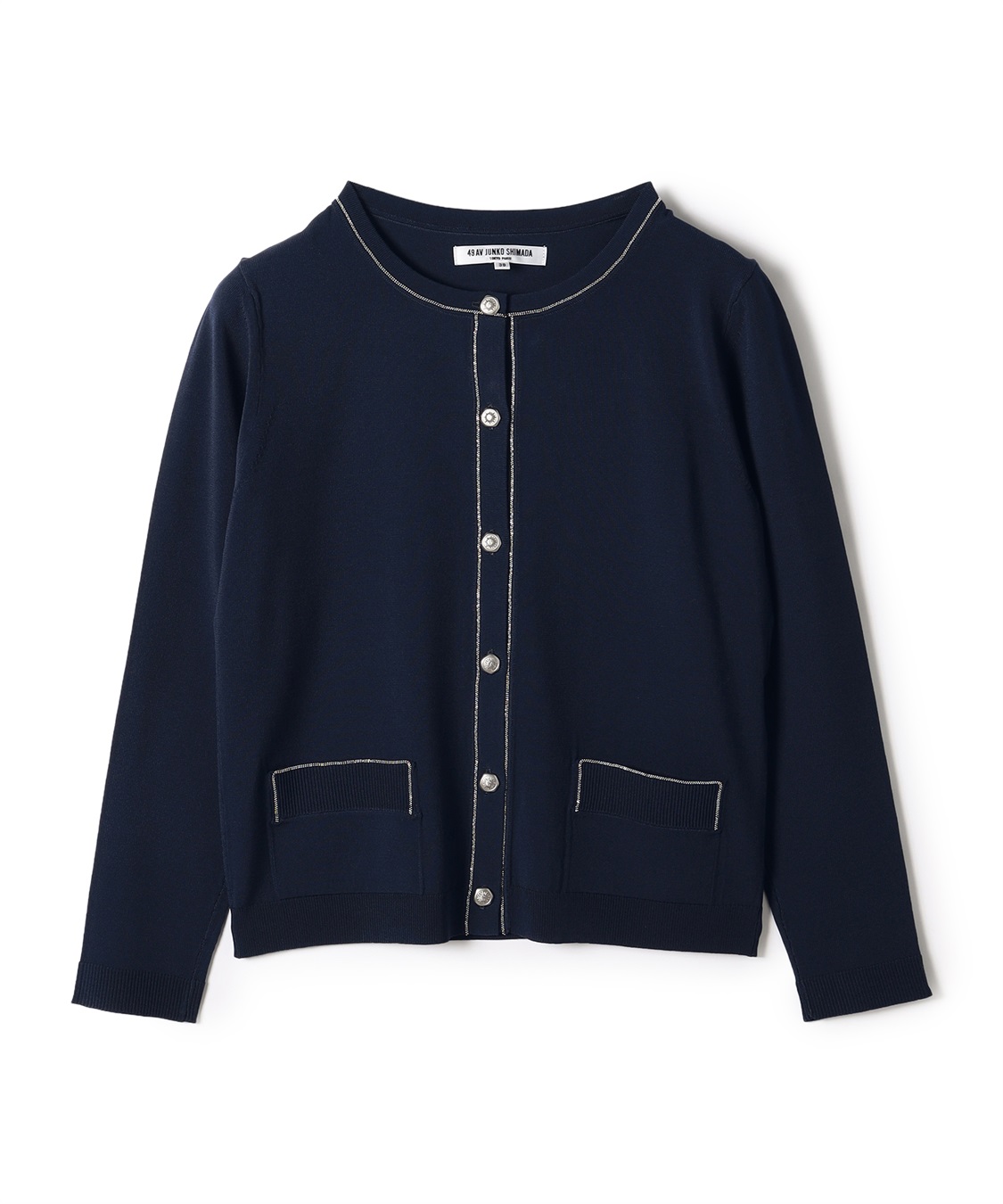49AV JUNKO SHIMADA メタリックカラーボタンニットカーディガン_variation_3