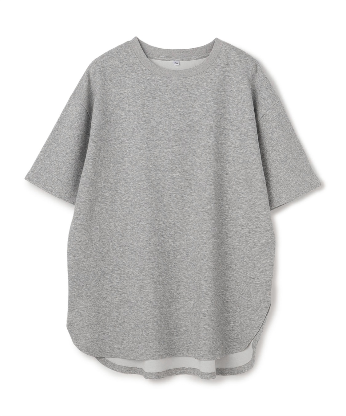 anyfee 【anyfee/大きいサイズ】着てサラなめらかポンチ素材裾ラウンドTシャツ《接触冷感・吸水速乾・UV対策》_variation_5