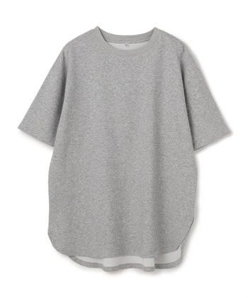 anyfee 【anyfee/大きいサイズ】着てサラなめらかポンチ素材裾ラウンドTシャツ《接触冷感・吸水速乾・UV対策》_variationthumb_5