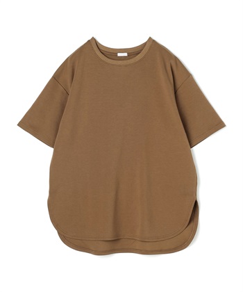 anyfee 【anyfee/大きいサイズ】着てサラなめらかポンチ素材裾ラウンドTシャツ《接触冷感・吸水速乾・UV対策》_variationthumb_4