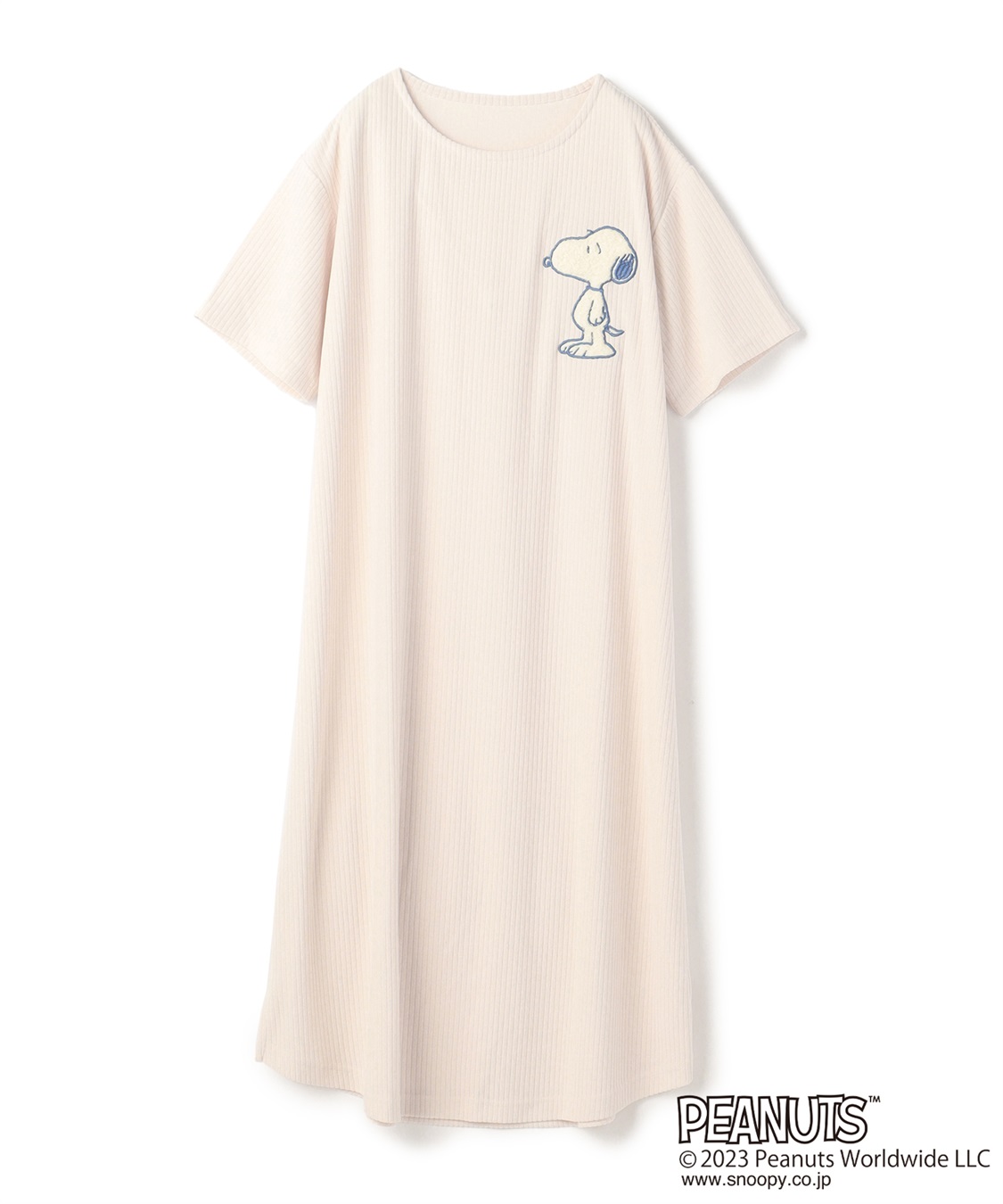 chara station 【PEANUTS/ピーナッツ】SNOOPY/スヌーピーパイルリブルームウェアワンピース（上下別売り）（2026SS）_variation_3