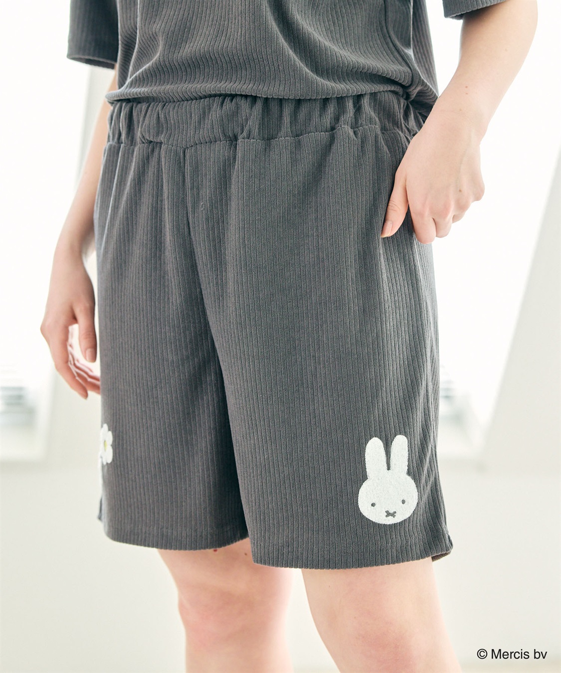 chara station 【miffy/ミッフィー】パイルリブショートパンツ/ルームウェア◆別注◆上下別売り（2026SS）_main