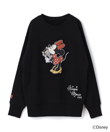 chara station 【Disney/ディズニー】Minnie Mouse/ミニーマウス裏毛ドロップショルダープリントスウェットプルオーバー_variationthumb_2