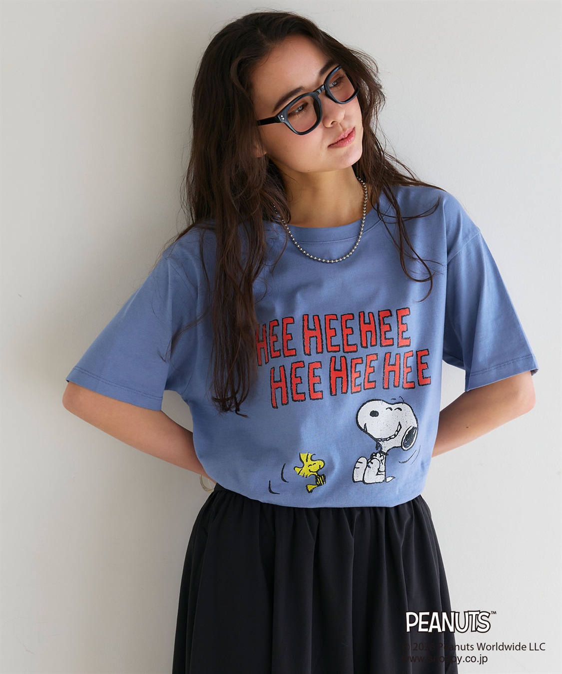 chara station 【PEANUTS/ピーナッツ】スヌーピー/SNOOPYヴィンテージ風カスレプリント半袖Tシャツ_variation_3