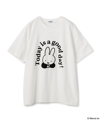 chara station 【miffy/ミッフィー】英字プリント半袖Tシャツ_variationthumb_1