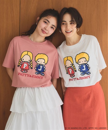 【sanrio/sanrio】パティ＆ジミープリント半袖Ｔシャツ《サンリオキャラクターズ》
