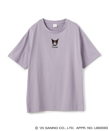 chara station 【sanrio characters】KUROMI/クロミ刺繍デザイン半袖Tシャツ《サンリオキャラクターズ》_variationthumb_3