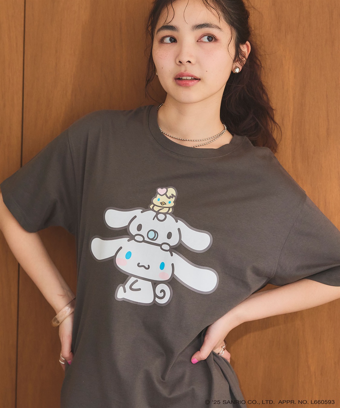 chara station 【sanrio characters】シナモロールプリント半袖Tシャツ《サンリオキャラクターズ》_main
