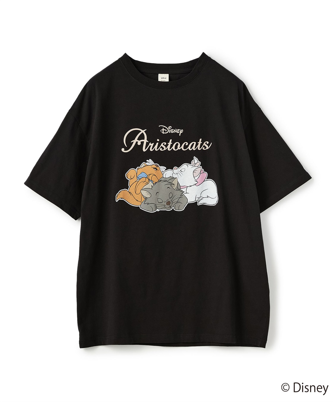 Life Style by cross marche 【Disney/ディズニー】おしゃれキャット・マリー＆ベルリオーズ＆トゥルーズ・プリント半袖Tシャツ（The Aristocats）_variation_1