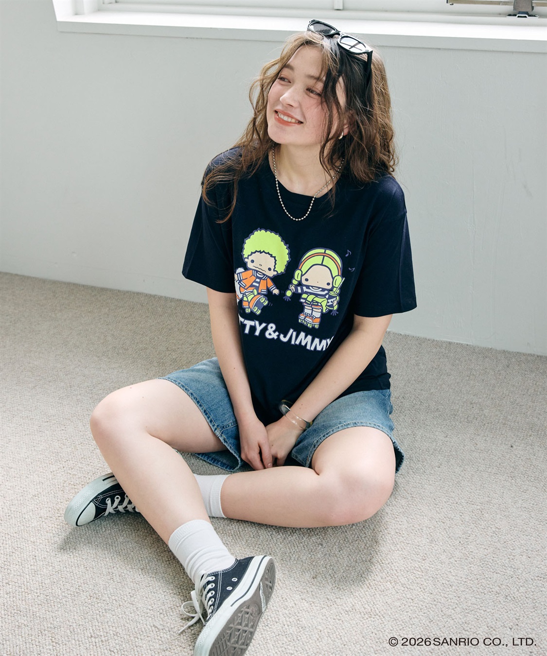 chara station 【sanrio characters】パティ＆ジミープリント半袖Tシャツ《サンリオキャラクターズ》_main