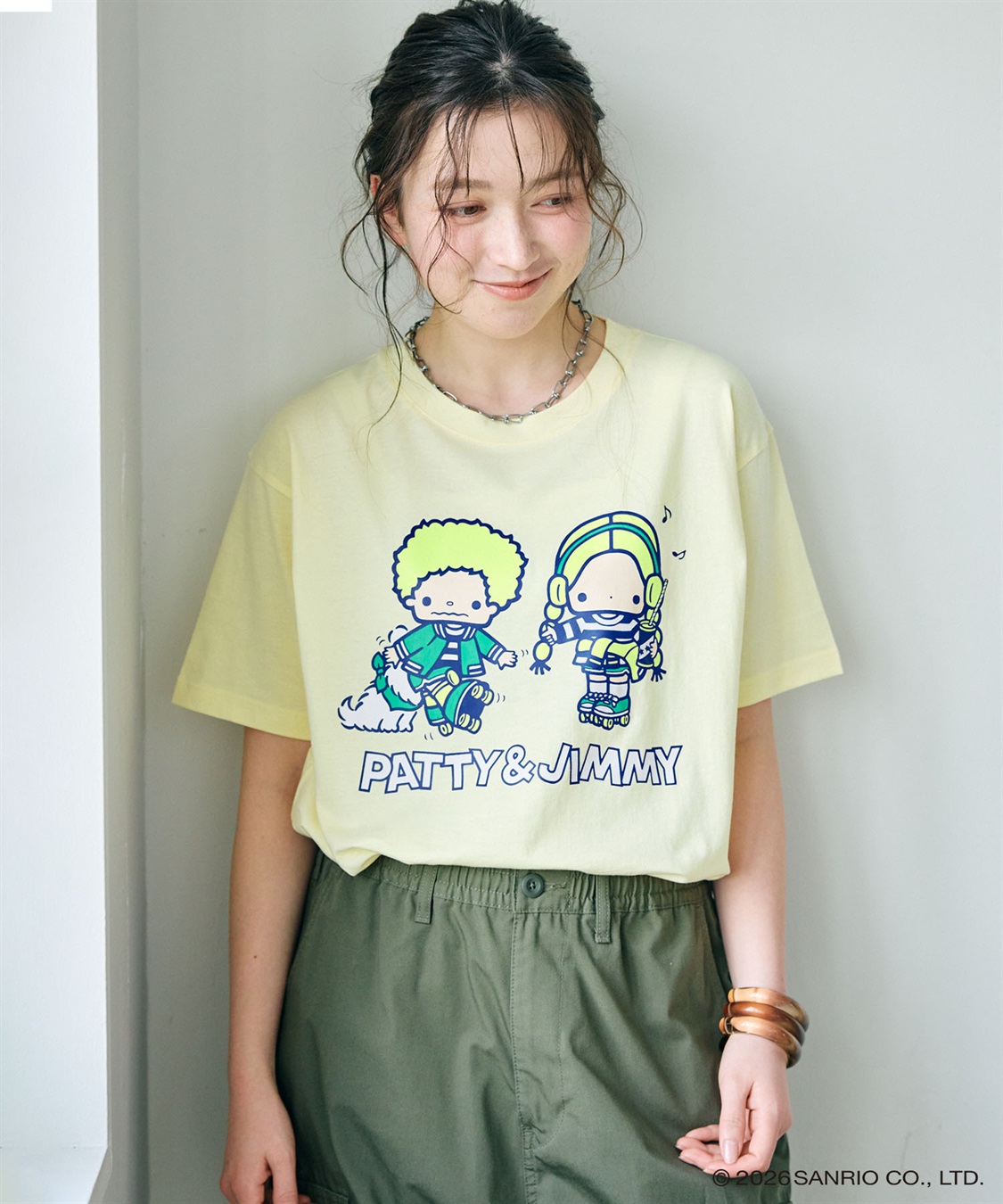 chara station 【sanrio characters】パティ＆ジミープリント半袖Tシャツ《サンリオキャラクターズ》_variation_2
