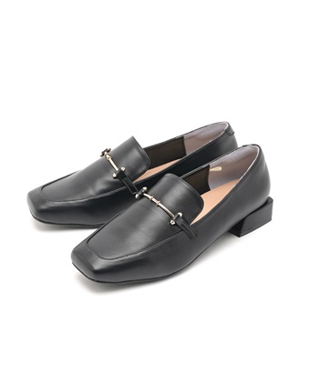 anyfee 【anyfee/プラスサイズ】スクエアビットローファー（4E・甲高・幅広）《la farfa SHOES/ラファーファシューズ》_variationthumb_2