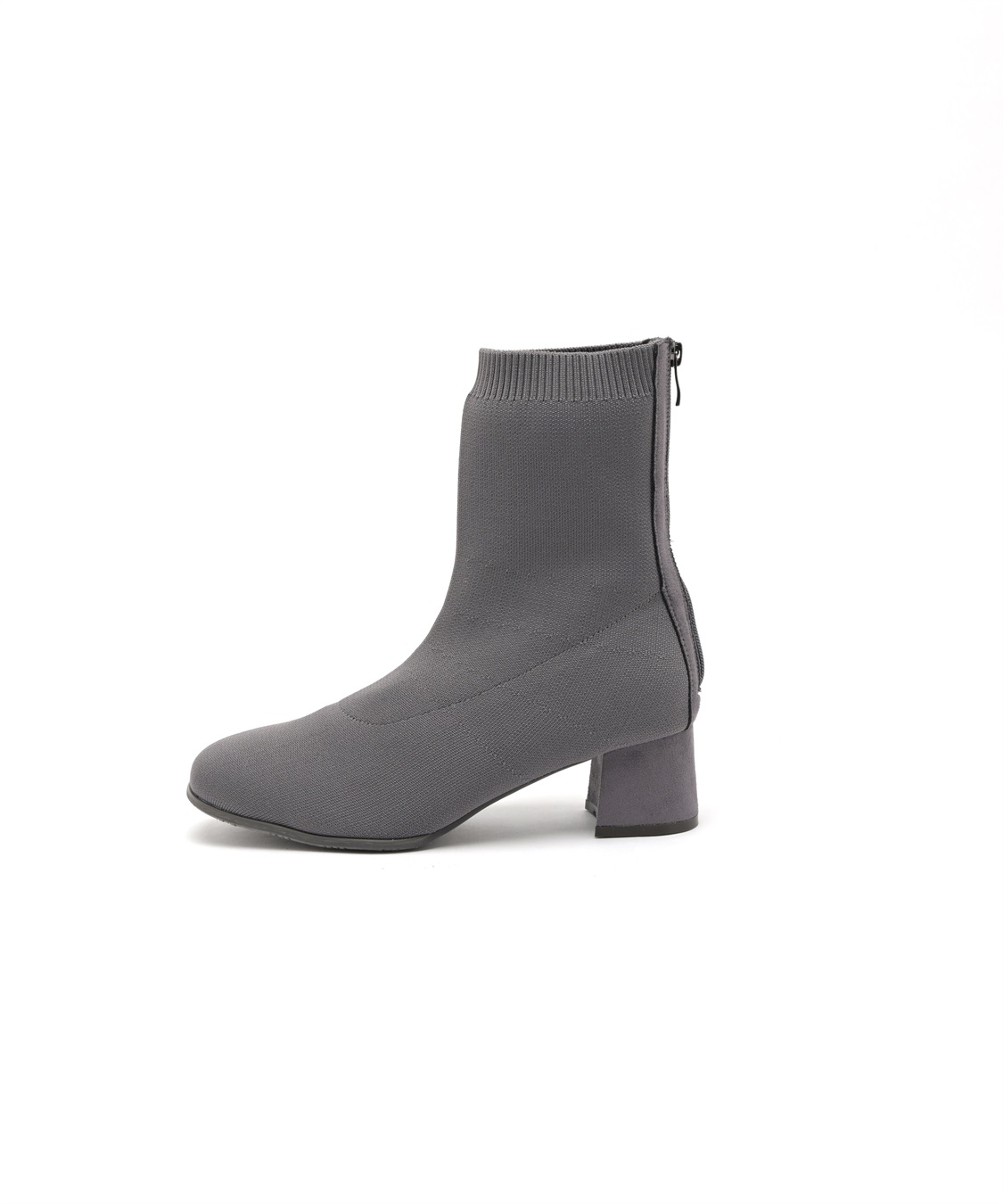 anyfee 【anyfee/プラスサイズ】5cmヒールソックスブーツ（4E・甲高・幅広）《la farfa SHOES/ラファーファシューズ》_variation_1