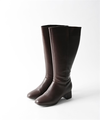anyfee 【anyfee/プラスサイズ】5.5cmヒールロングブーツ（4E・甲高・幅広）《la farfa SHOES/ラファーファシューズ》_variationthumb_2