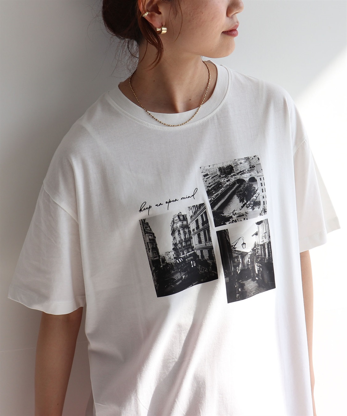 anyfee 【anyfee/プラスサイズ】ロゴプリント半袖Tシャツ_main