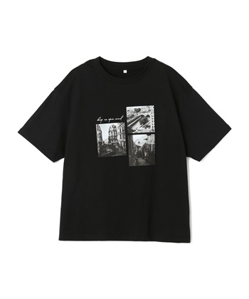anyfee 【anyfee/プラスサイズ】ロゴプリント半袖Tシャツ_variationthumb_2