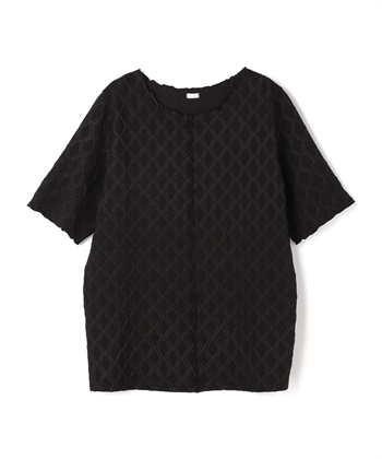 anyfee 【anyfee/プラスサイズ】前後2WayジャガードメローTシャツ_variationthumb_2