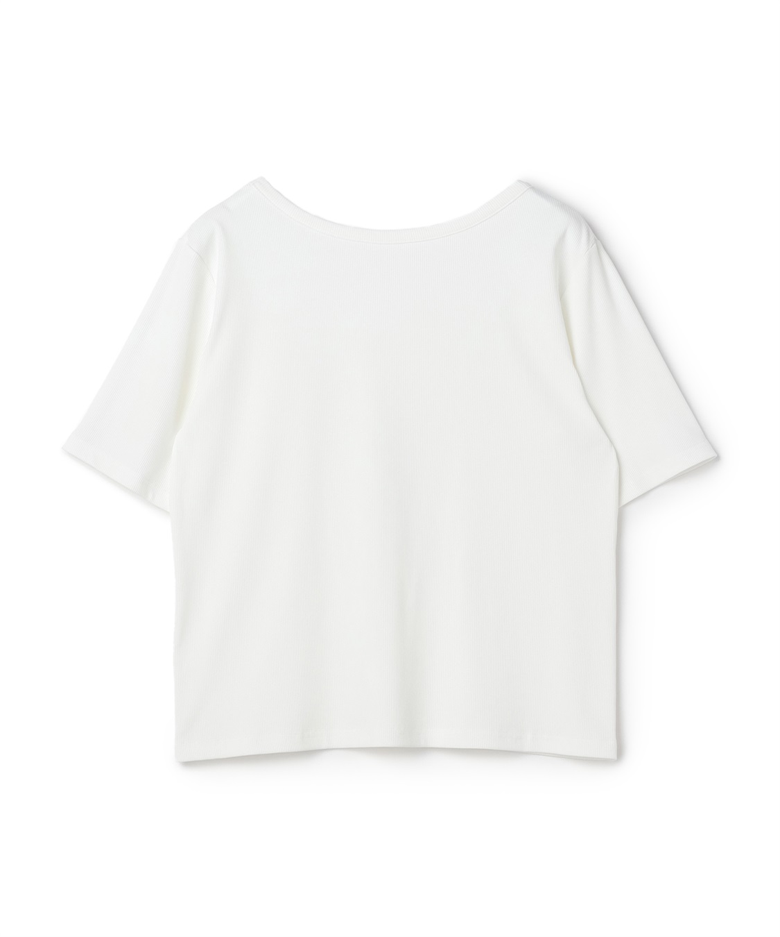 anyfee 【anyfee/プラスサイズ】前後２WAYリブバレエネックTシャツ_variation_2