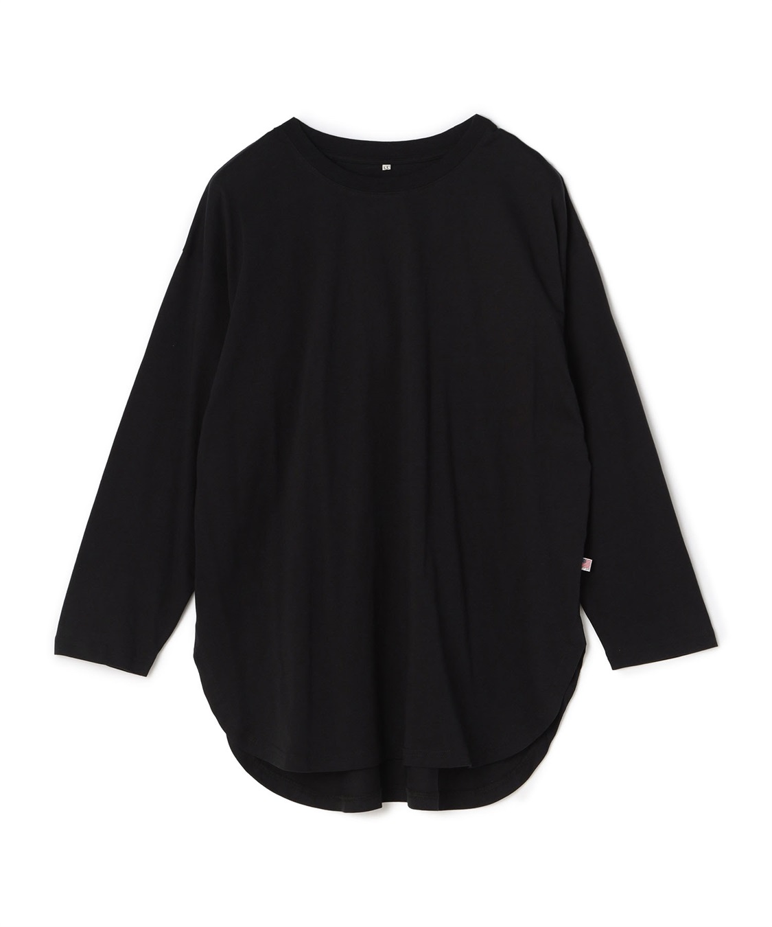 anyfee 【anyfee/大きいサイズ】ラウンドヘムロングスリーブワイドTEE_variation_1