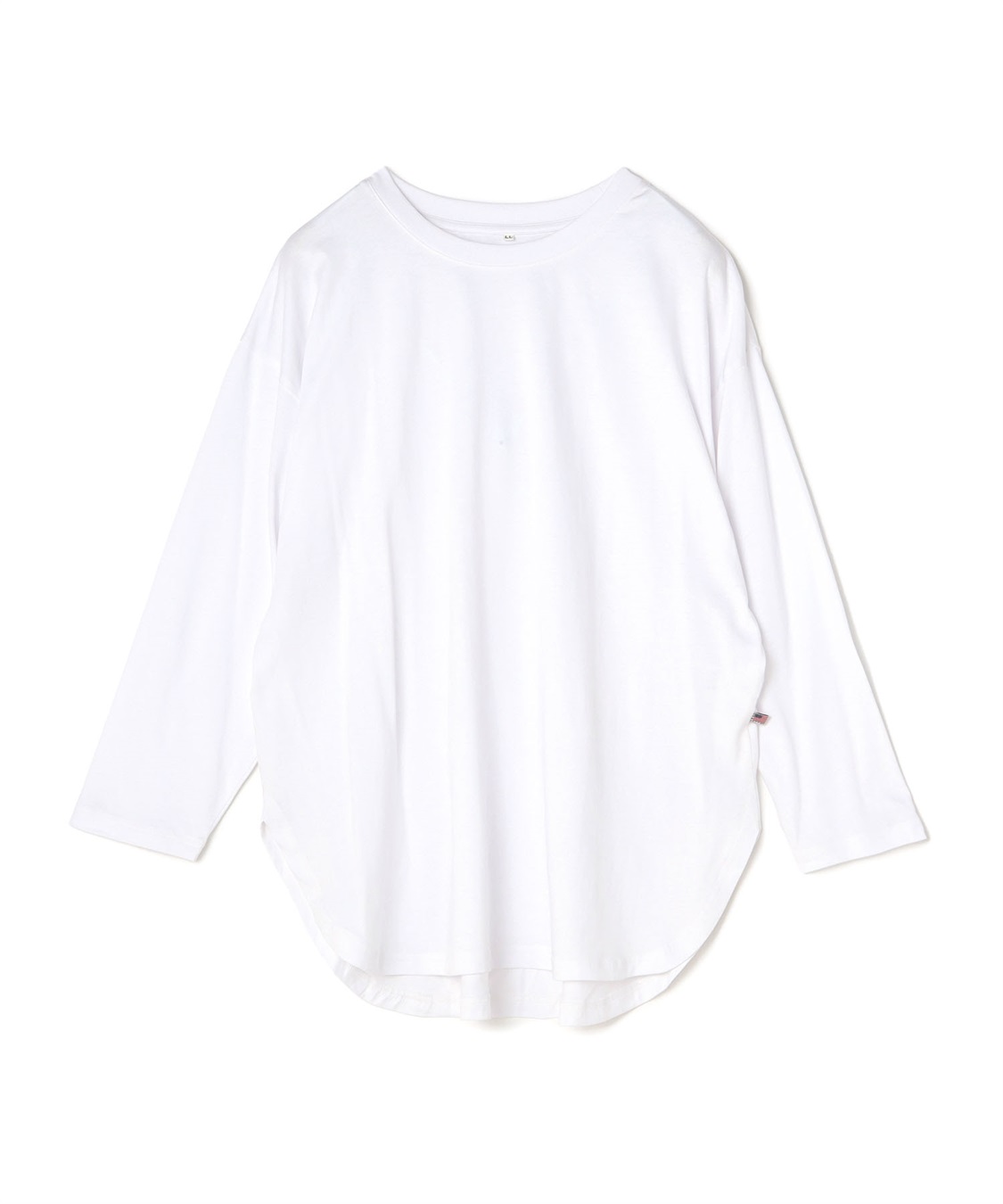 anyfee 【anyfee/大きいサイズ】ラウンドヘムロングスリーブワイドTEE_variation_2