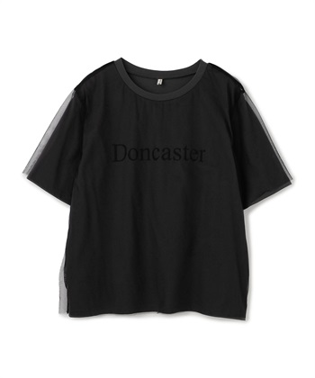 anyfee 【anyfee/プラスサイズ】チュールレイヤードTシャツ_variationthumb_2