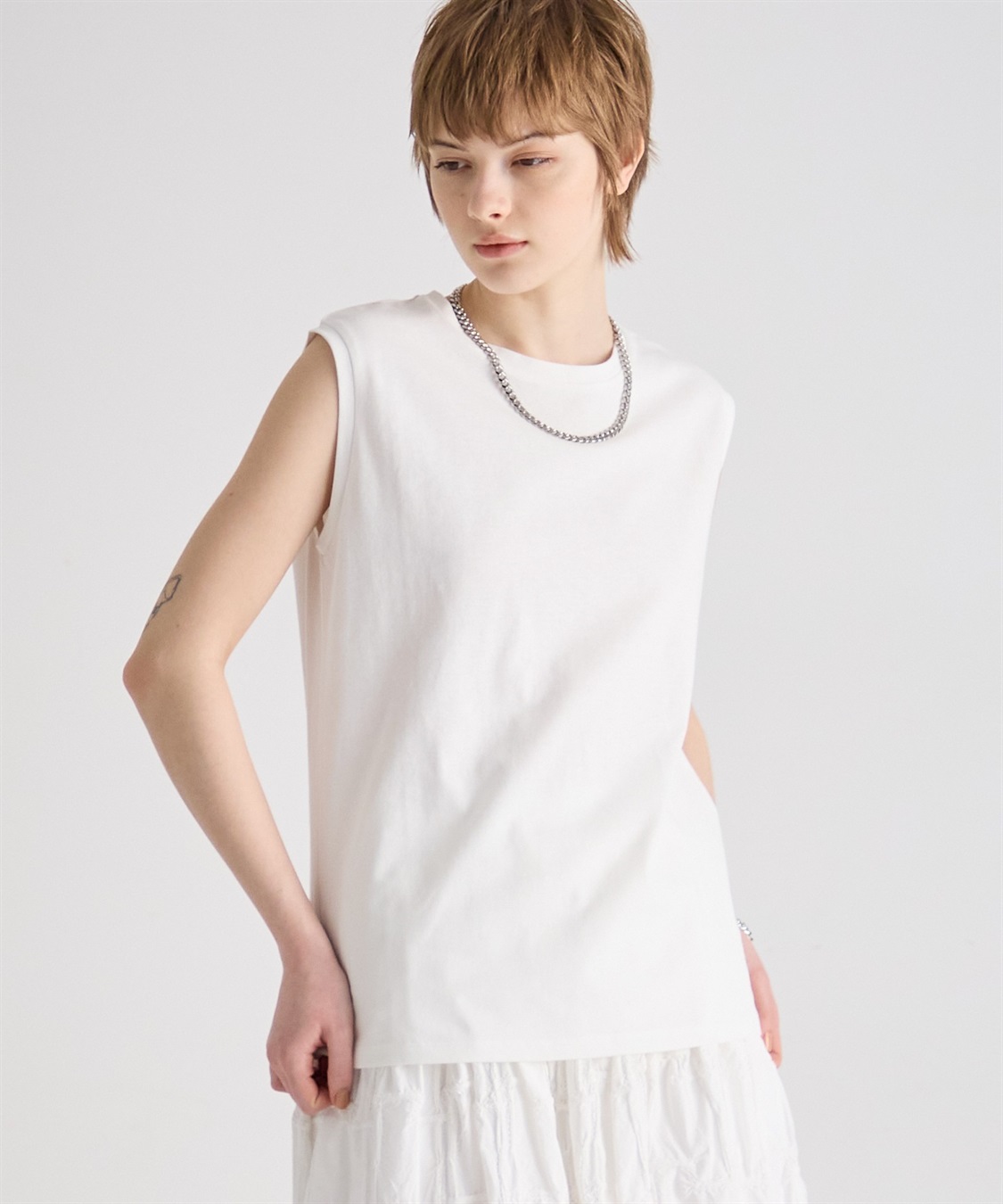 ATS USAコットンノースリーブTシャツ_main