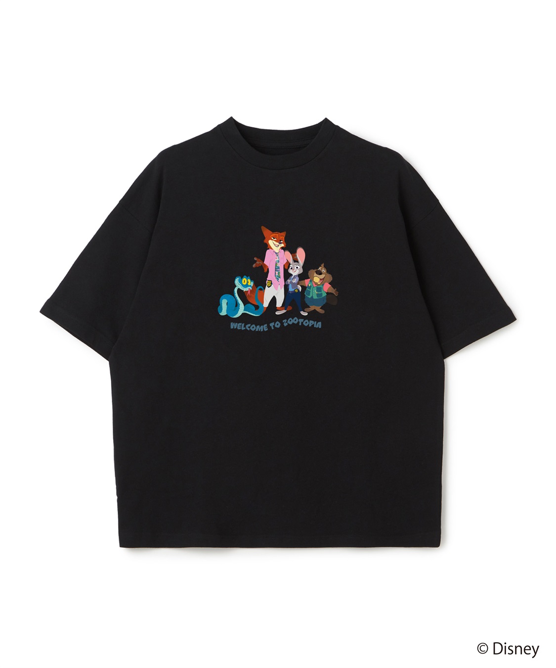 LAFUKU 【Zootopia 2/ズートピア2】キャラクタープリント半袖Tシャツ / Over Harf Sleeve T-shirt《UNISEX》_main