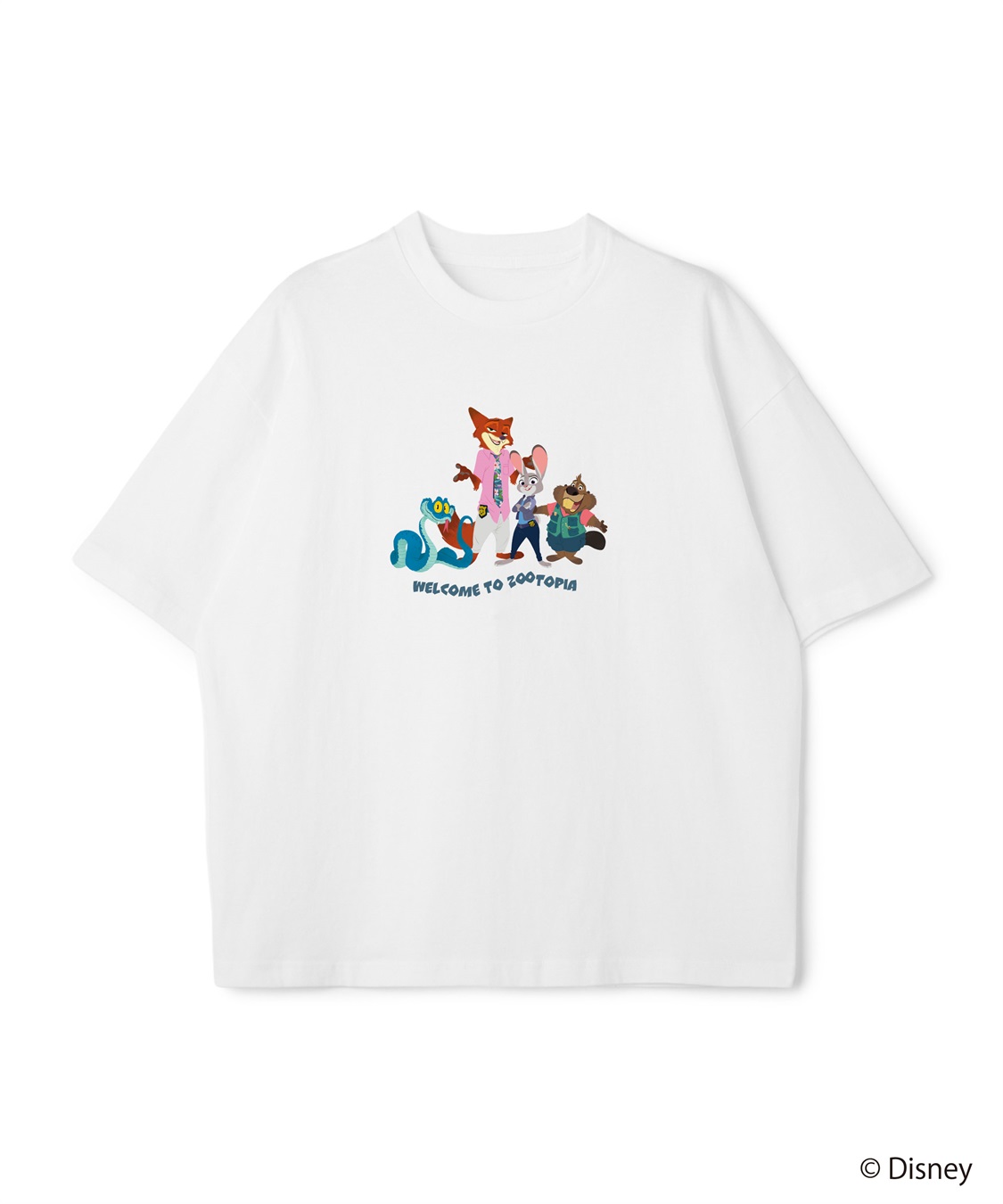 LAFUKU 【Zootopia 2/ズートピア2】キャラクタープリント半袖Tシャツ / Over Harf Sleeve T-shirt《UNISEX》_variation_1