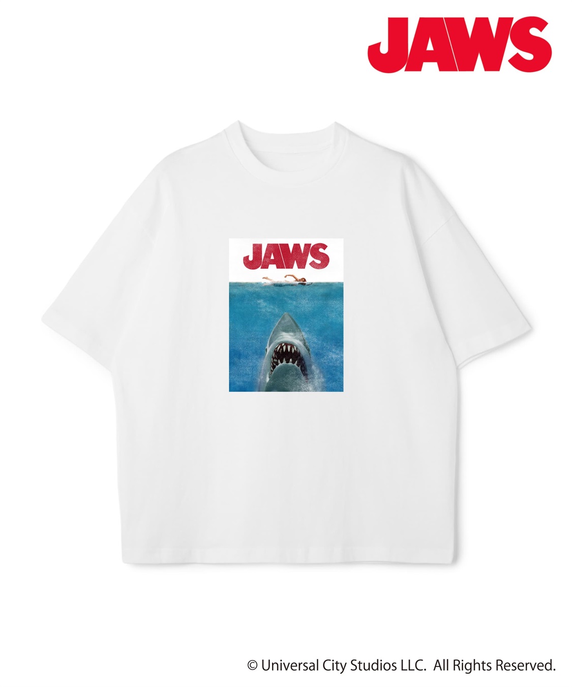 LAFUKU 【JAWS/ジョーズ】ヴィンテージライクビッグシルエット半袖Tシャツ/ Over Harf Sleeve T-shirt《UNISEX》_variation_1