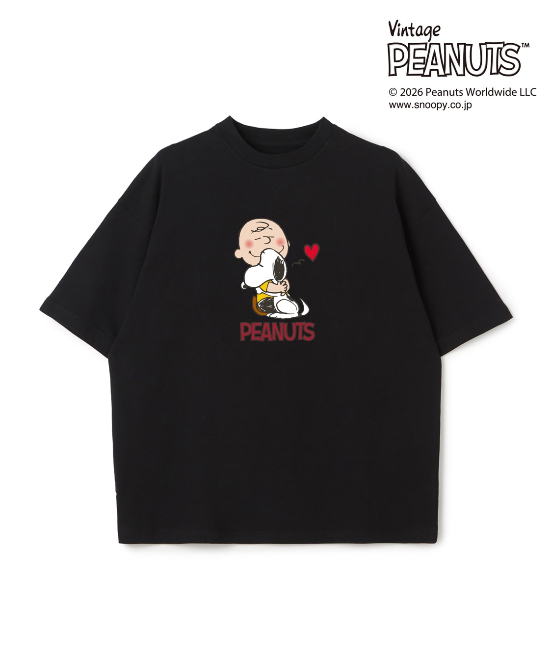 LAFUKU 【PEANUTS/ピーナッツ】SNOOPY/スヌーピープリント半袖Tシャツ / Over Harf Sleeve T-shirt《UNISEX》_variation_2