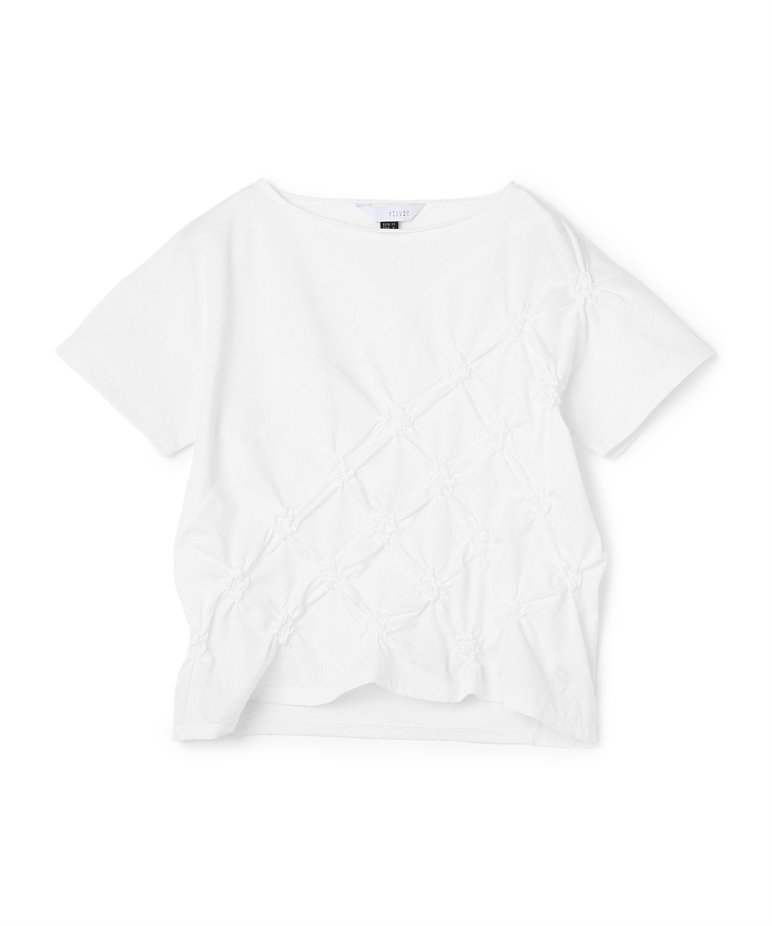 ATSURO TAYAMA 格子柄シャーリングTシャツ_variation_1