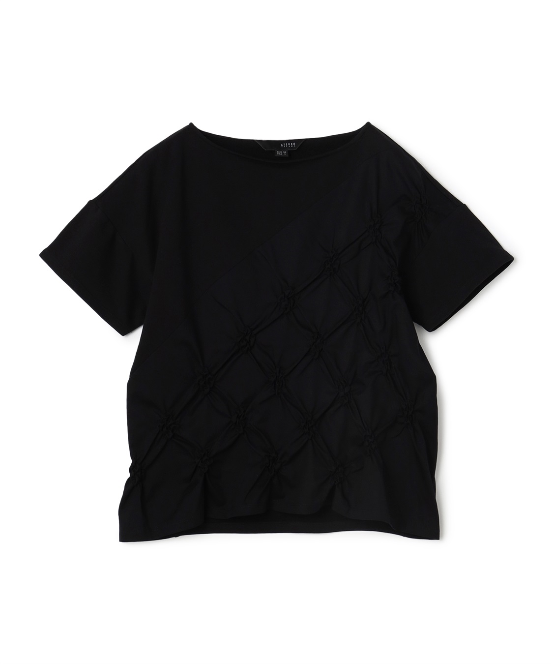ATSURO TAYAMA 格子柄シャーリングTシャツ_variation_2
