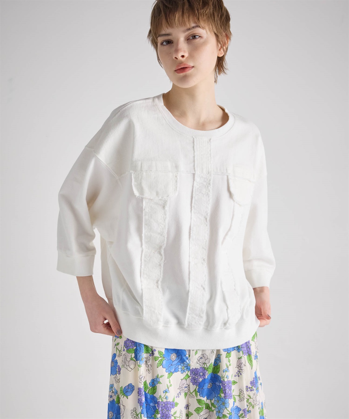 ATSURO TAYAMA 【unisex】七分袖デニムトップス_variation_1