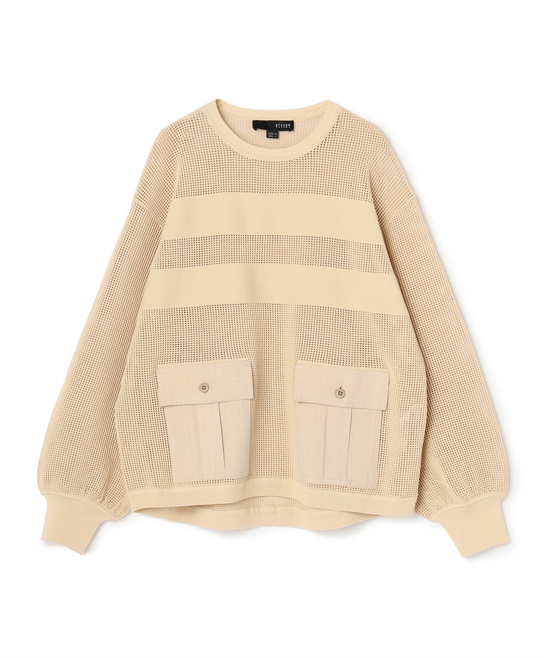 ATSURO TAYAMA ポケット付きメッシュプルオーバー_main