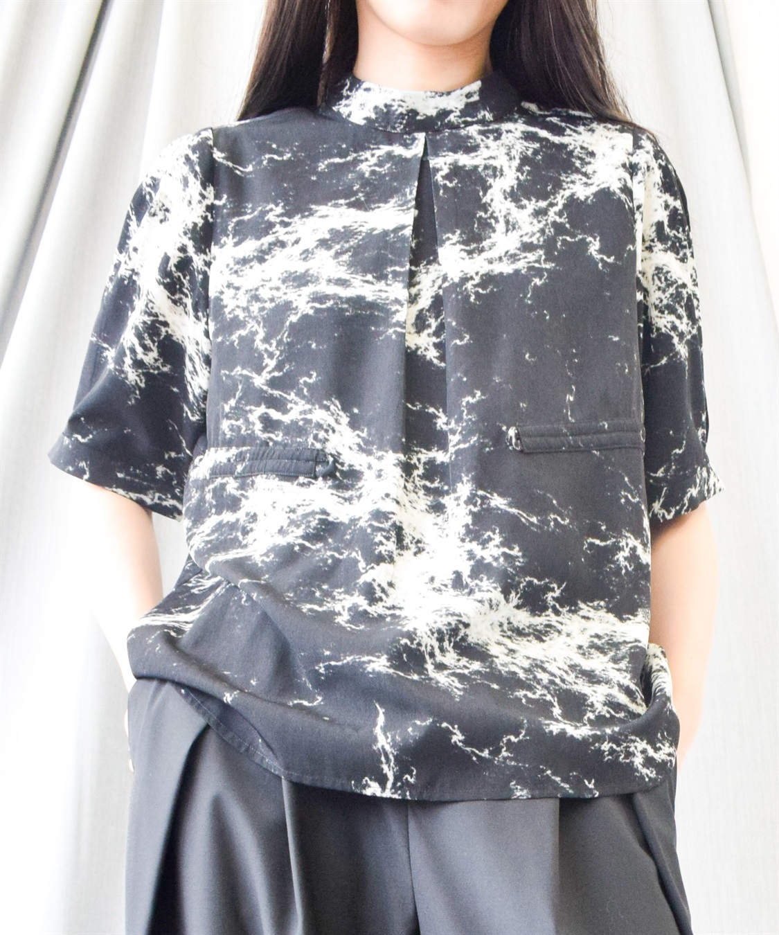 ATSURO TAYAMA タイダイ柄半袖ブラウス_main