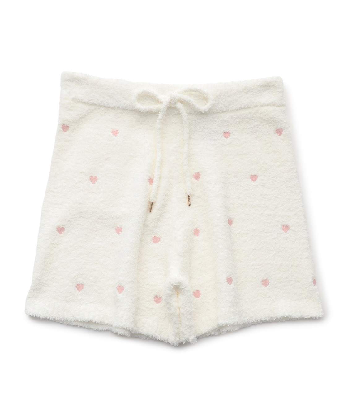 LAFUKU 【LAFUKU/ラフク】もちふわマシュマロニットハートドット刺繍ショートパンツ/ルームウェア（上下別売り）_variation_4