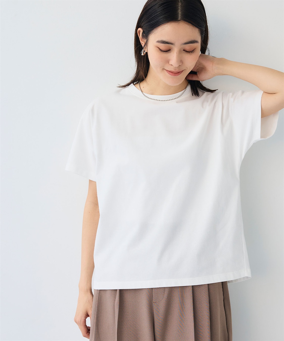 CROSS FUNCTION 《汗染み防止》正解ドルマンクルーネックTシャツ_main