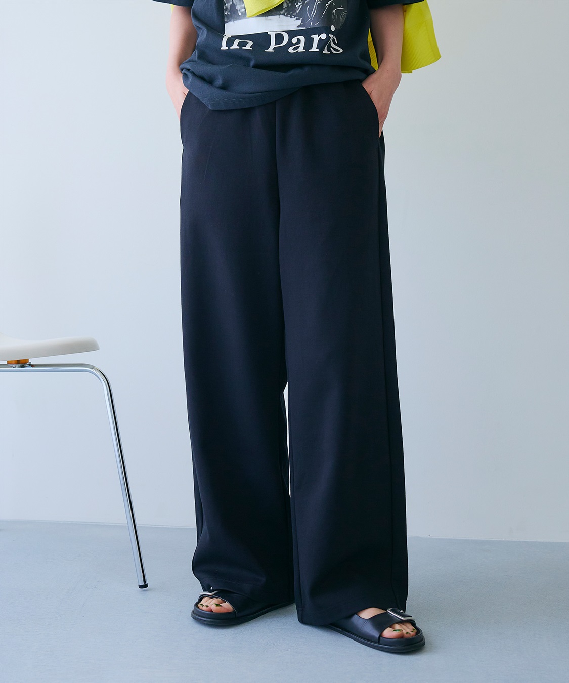 CROSS FUNCTION 《ストレッチ》スウェットワイドパンツ_variation_2