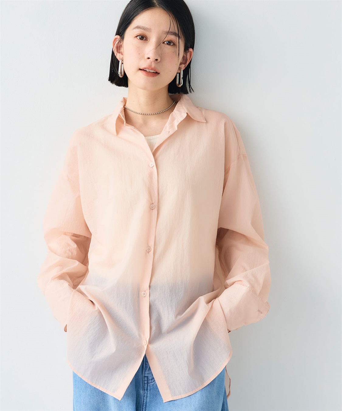 CROSS FUNCTION 《撥水》サマ美え エアリーシアーシャツ_main