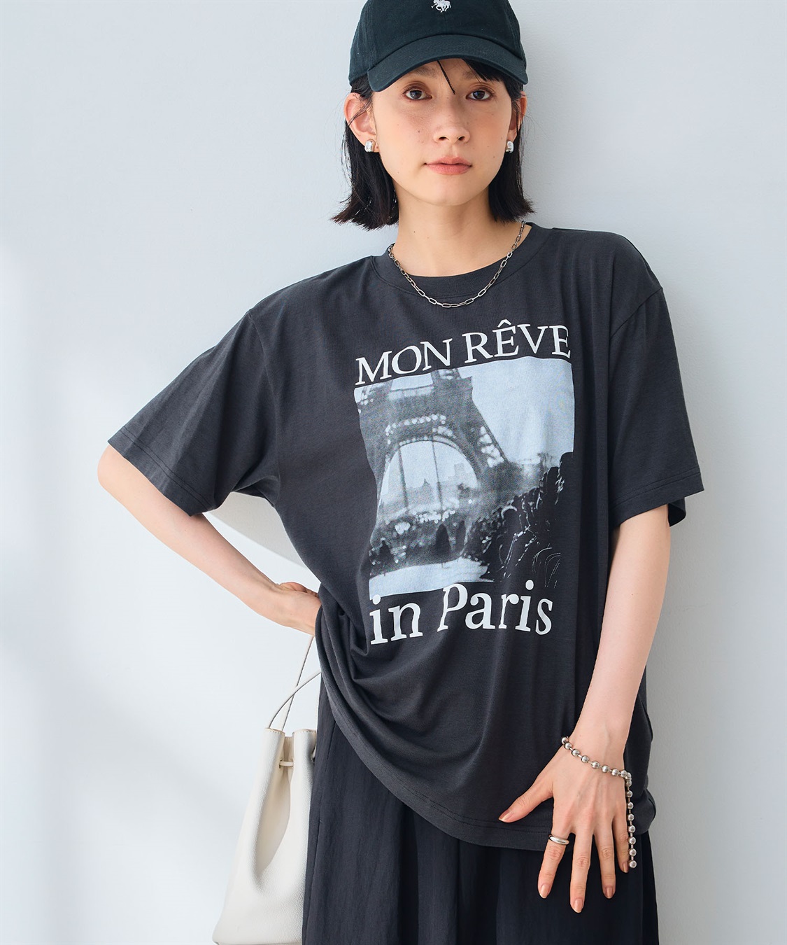 CROSS FUNCTION エブ楽 ParisフォトプリントTシャツ【CF/クロスファンクション】_variation_1