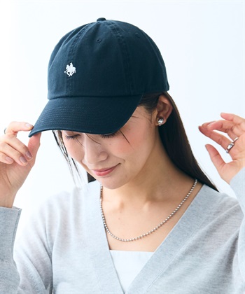POLO プレイヤー刺繍キャップ(ブラック-フリー)